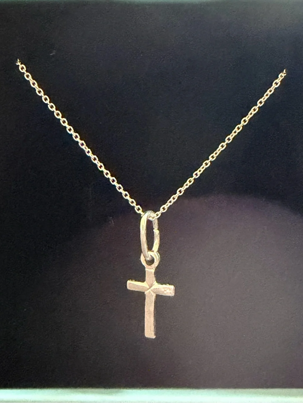 Sterling Silver Small Cross Necklace